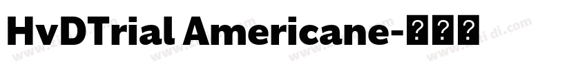 HvDTrial Americane字体转换